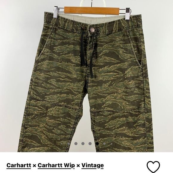 Carhartt Pants - Carhartt x WIP x vintage men/women SMALL pant (see measurements) Tiger Camo